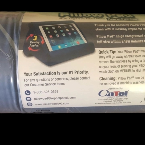 Multi-Angle Soft Tablet Stand - Blue - Picture 4 of 5